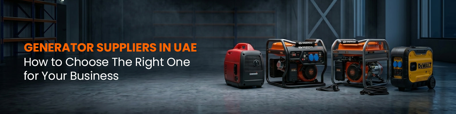 Generator Suppliers In The UAE: How to Choose The Right One for Your Business