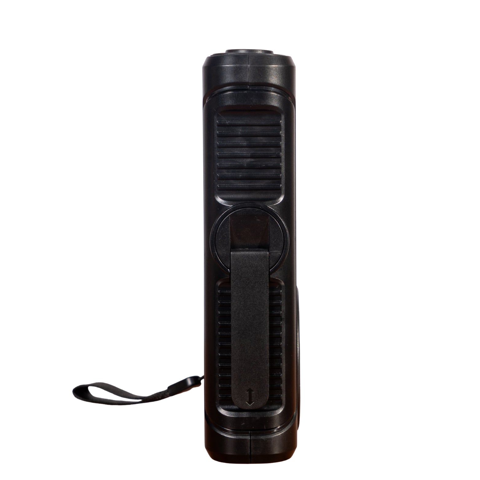 NBS Solar Power Bank with Wireless Charger, Built-in Cable, Hand Crank, Compass, Black