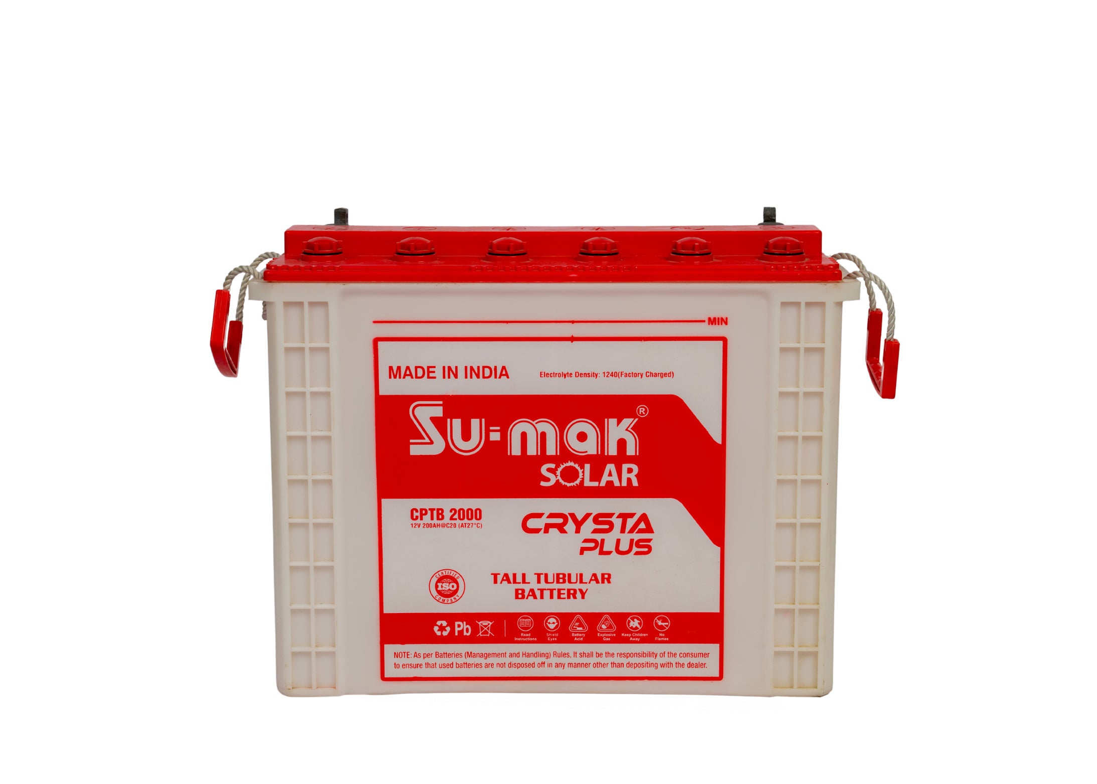 SUMAK TALL TUBULAR BATTERY CRYSTA PLUS 200AH/12V (C10)