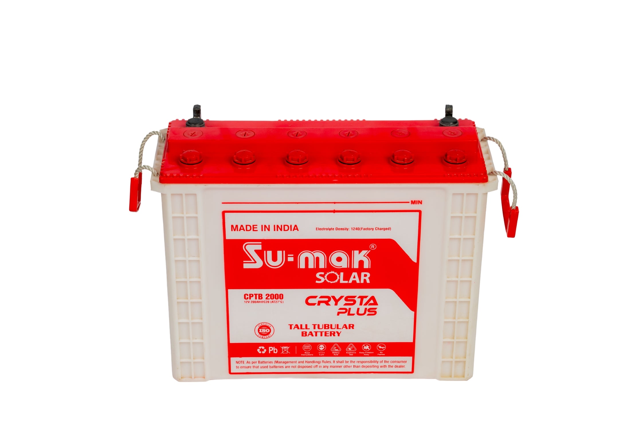 SUMAK TALL TUBULAR BATTERY CRYSTA PLUS 200AH/12V (C10)