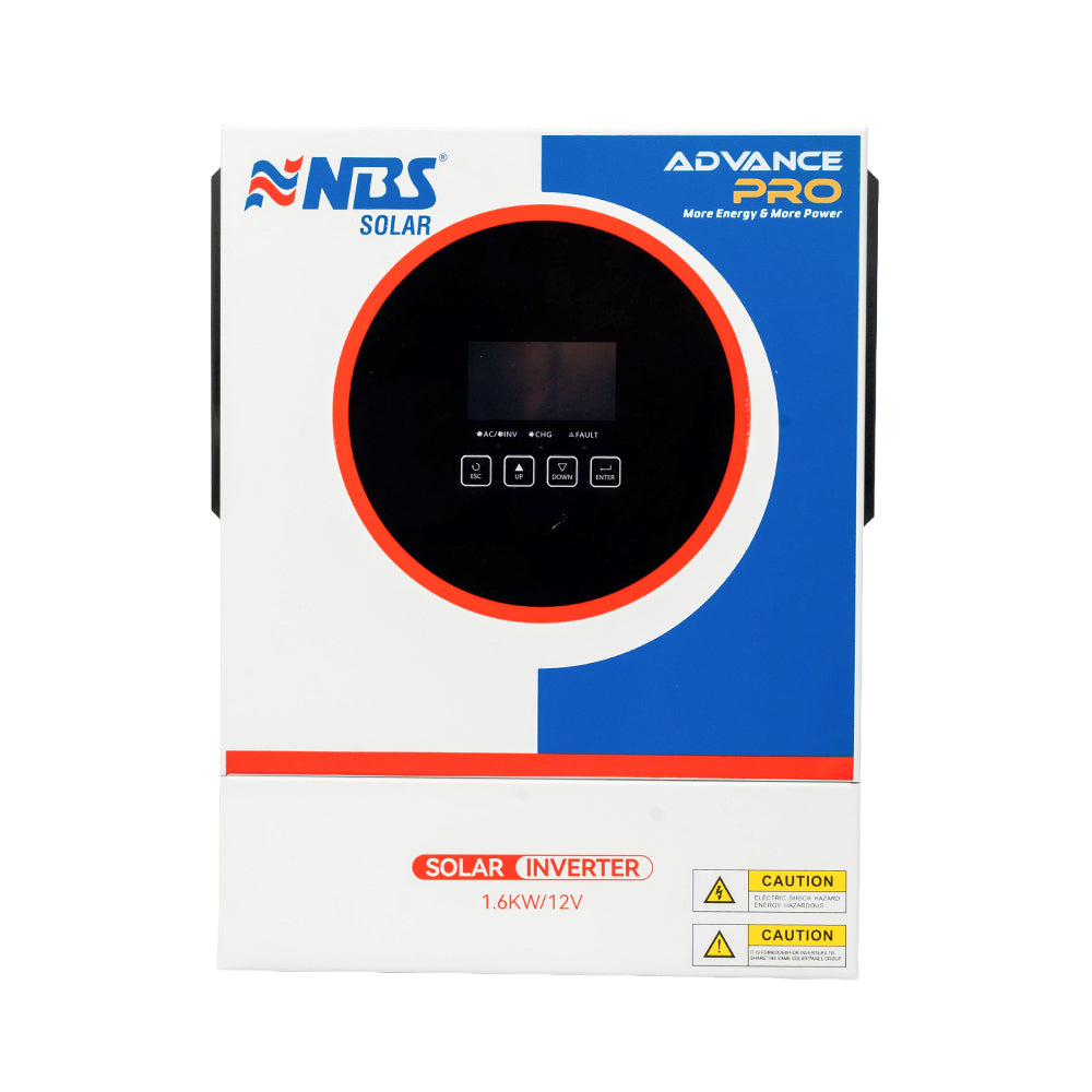 NBS SOLAR W/M HYBIRD INVERTER ADVANCE PRO 1.6KW/12V