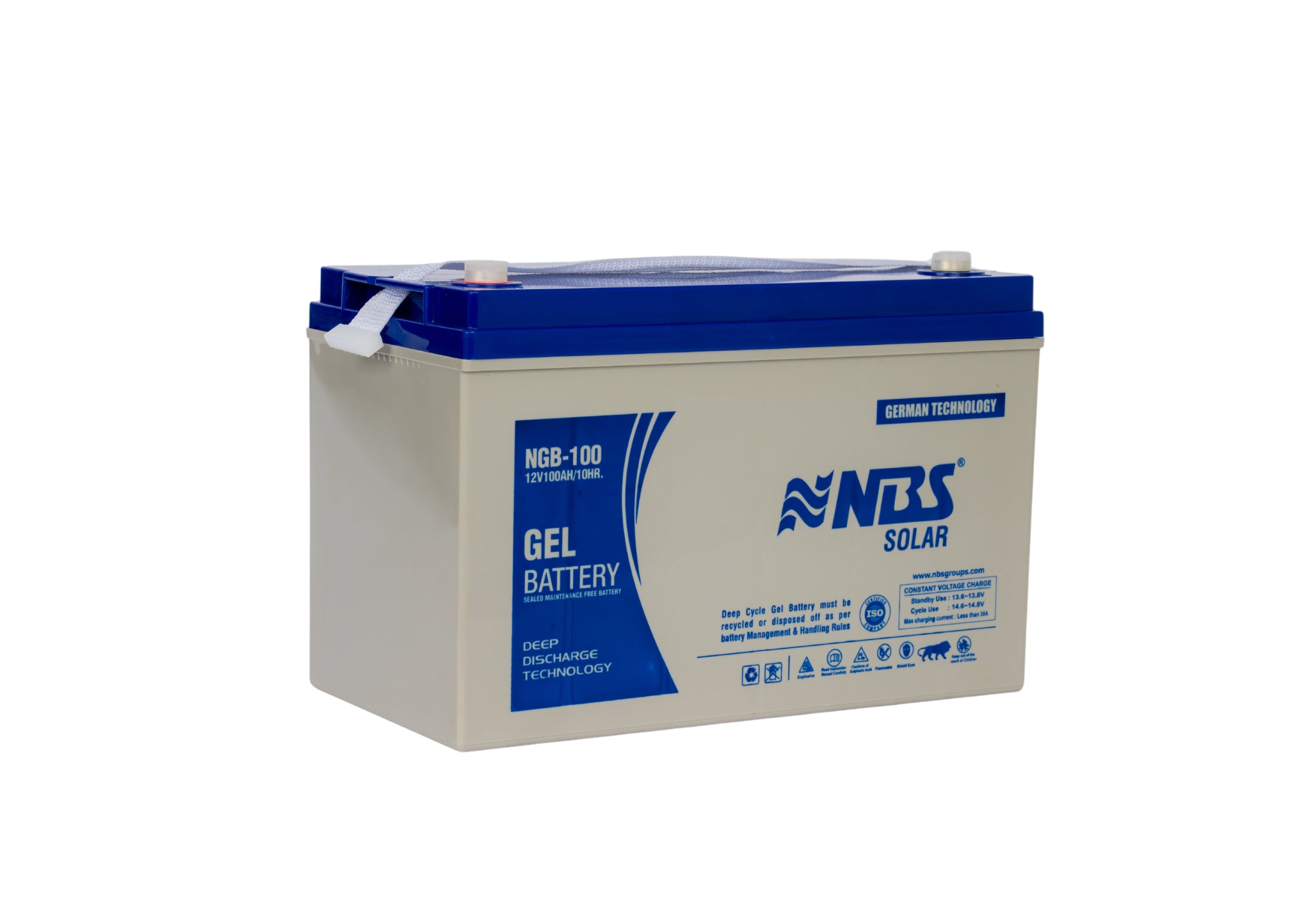 NBS SOLAR DEEP CYCLE GEL BATTERY 100AH/12V
