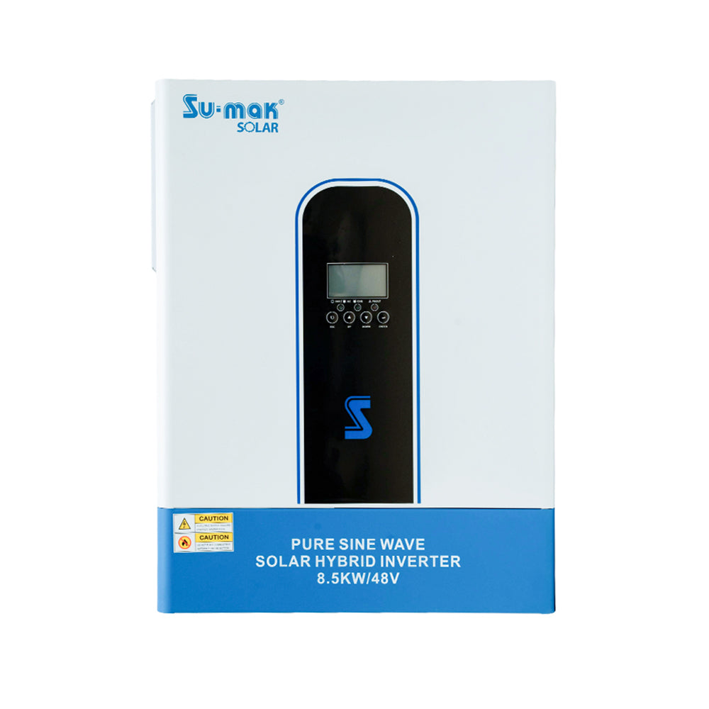 Su-mak Solar Pure Sine Wave Hybrid Inverter, 8.5KW/48V, Model SM8500KM-48L MPPT Solar Charge Controller