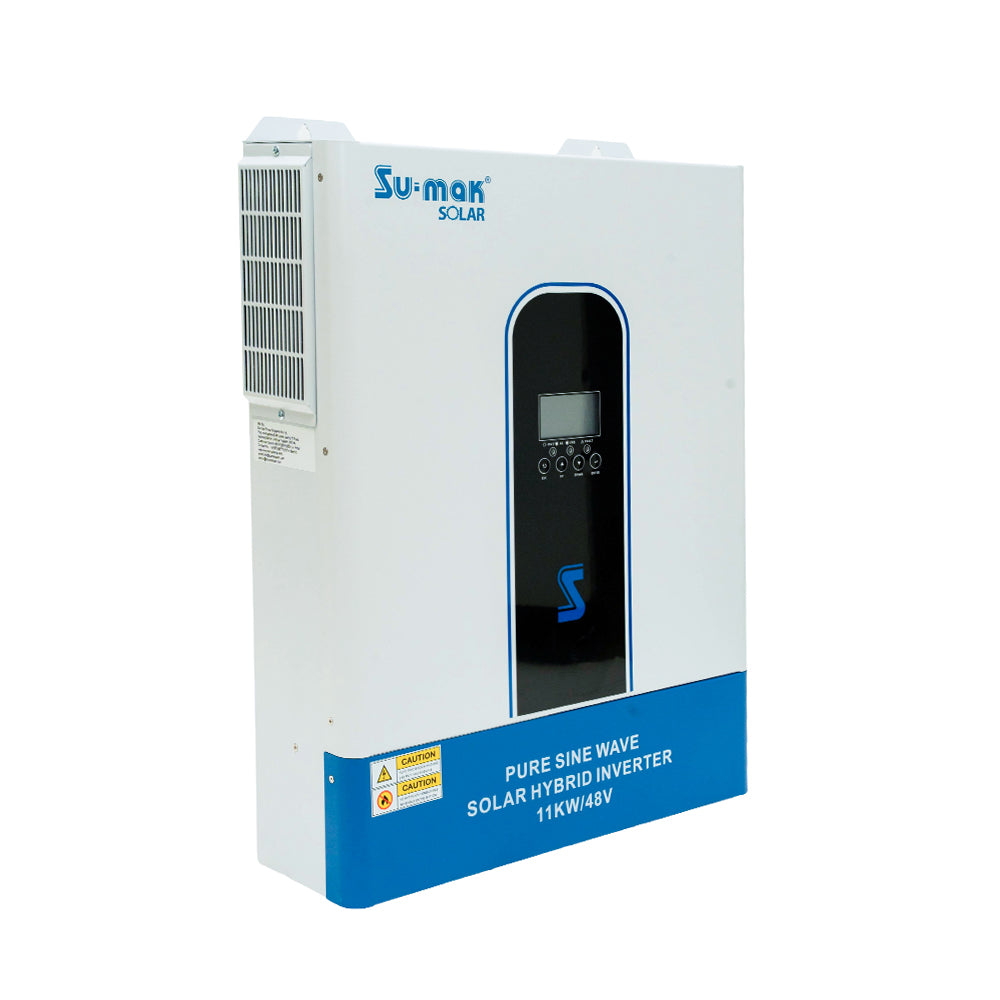 Su-mak Solar Pure Sine Wave Hybrid Inverter, 11 KW/48V, Model SM11000KM-48L MPPT Solar Charge Controller