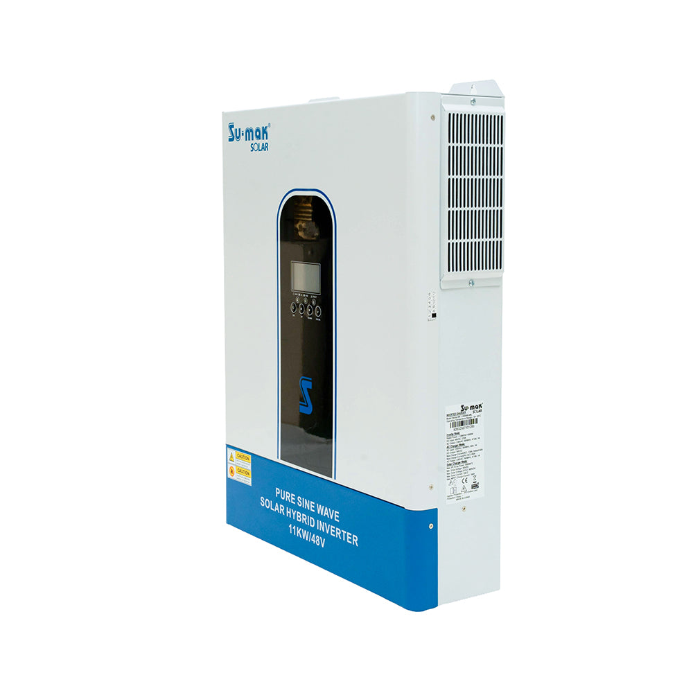Su-mak Solar Pure Sine Wave Hybrid Inverter, 11 KW/48V, Model SM11000KM-48L MPPT Solar Charge Controller