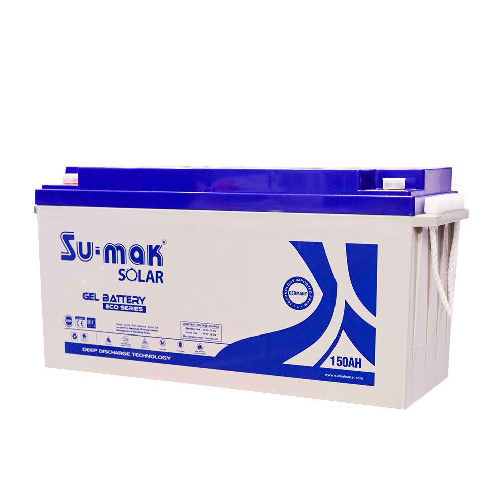 SUMAK SOLAR DEEP CYCLE GEL BATTERY ECO SERIES 150AH/12V