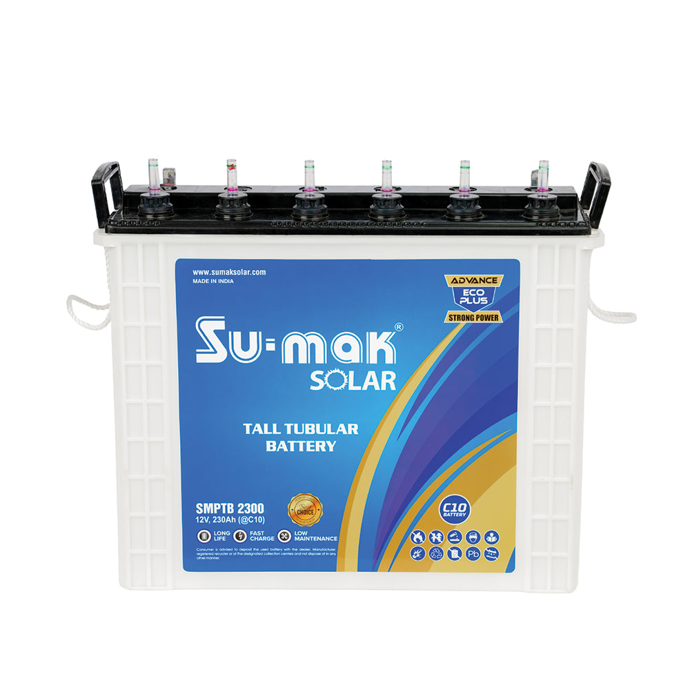 SUMAK SOLAR TALL TUBULAR BATTERY ADVANCE ECO PLUS 230AH/12V (C-10)