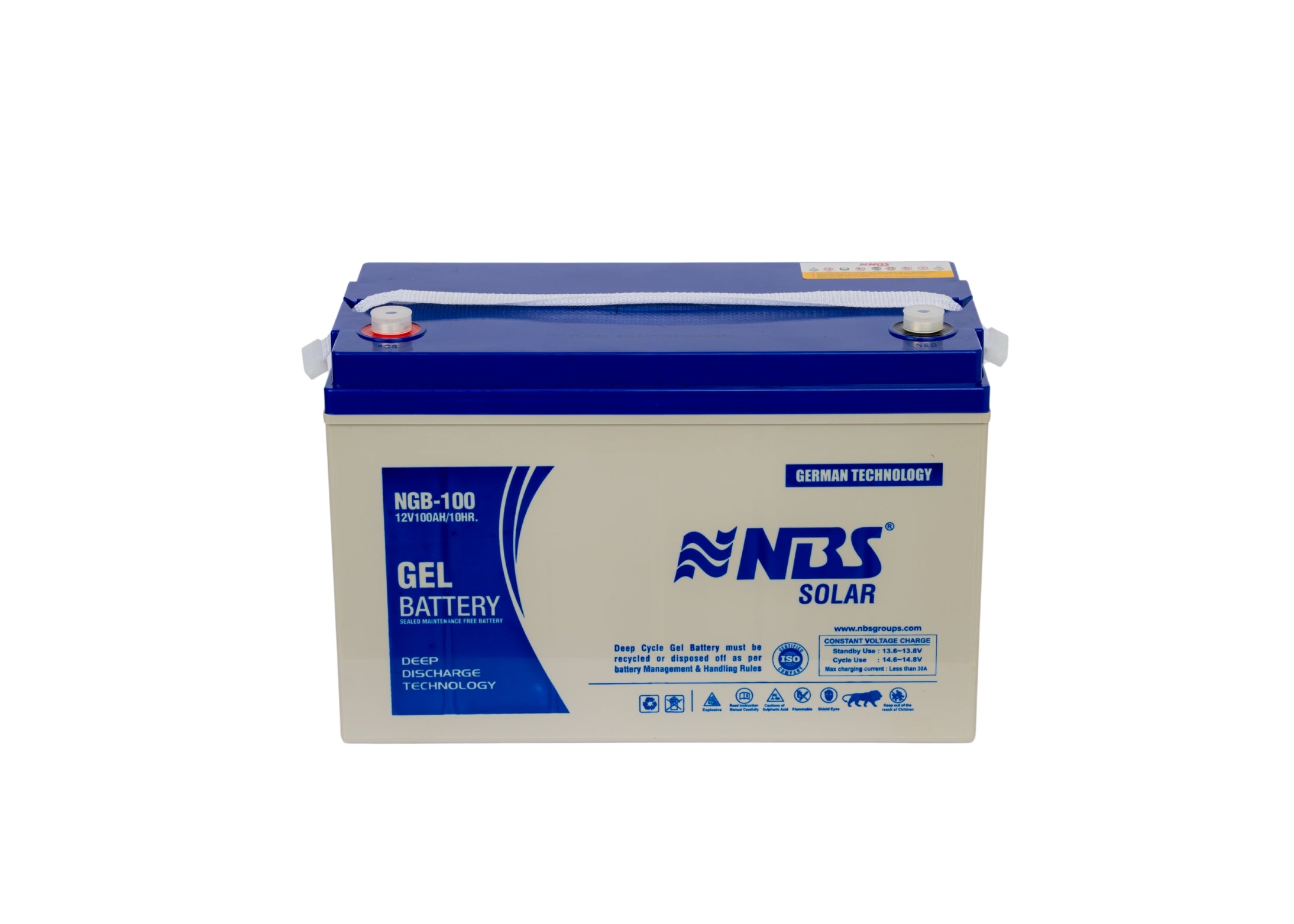 NBS SOLAR DEEP CYCLE GEL BATTERY 100AH/12V