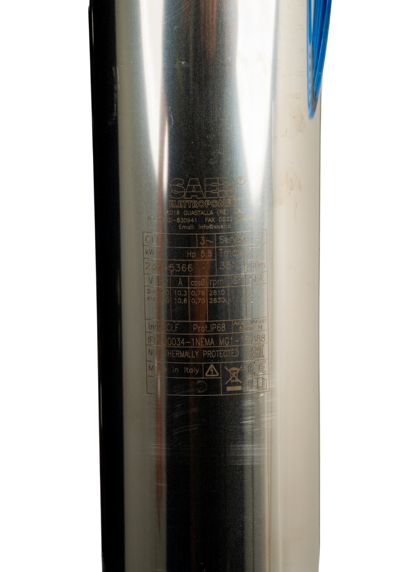 SAER CL95-5T-5.5HP-4KW-3PH-SPMP