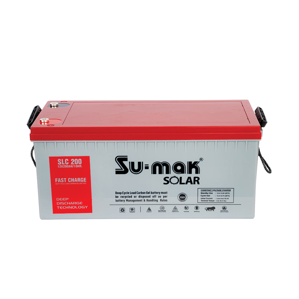 SUMAK SOLAR FC CARBON GEL BATTERY SLC 200AH/12V