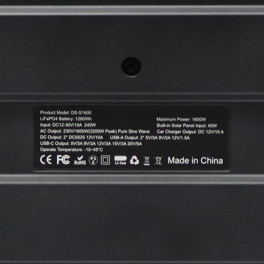 NBS SOLAR DS-S1600 1600W POWER STATION