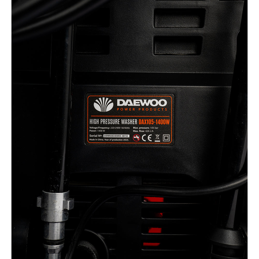 غسالة ضغط دايو داكس 105 بي بقوة 1400 واط