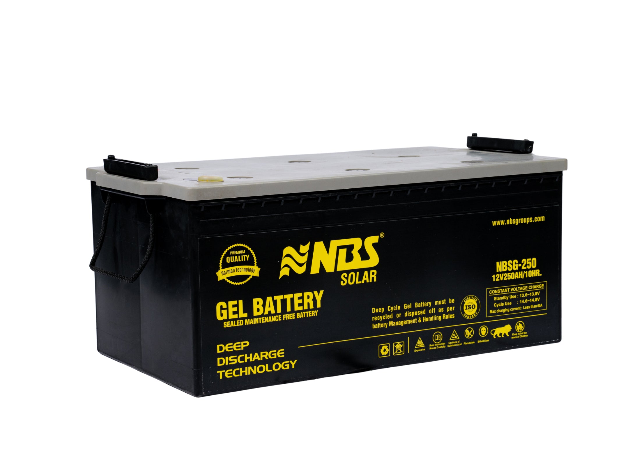 NBS SOLAR DEEP CYCLE GEL BATTERY 250AH/12V