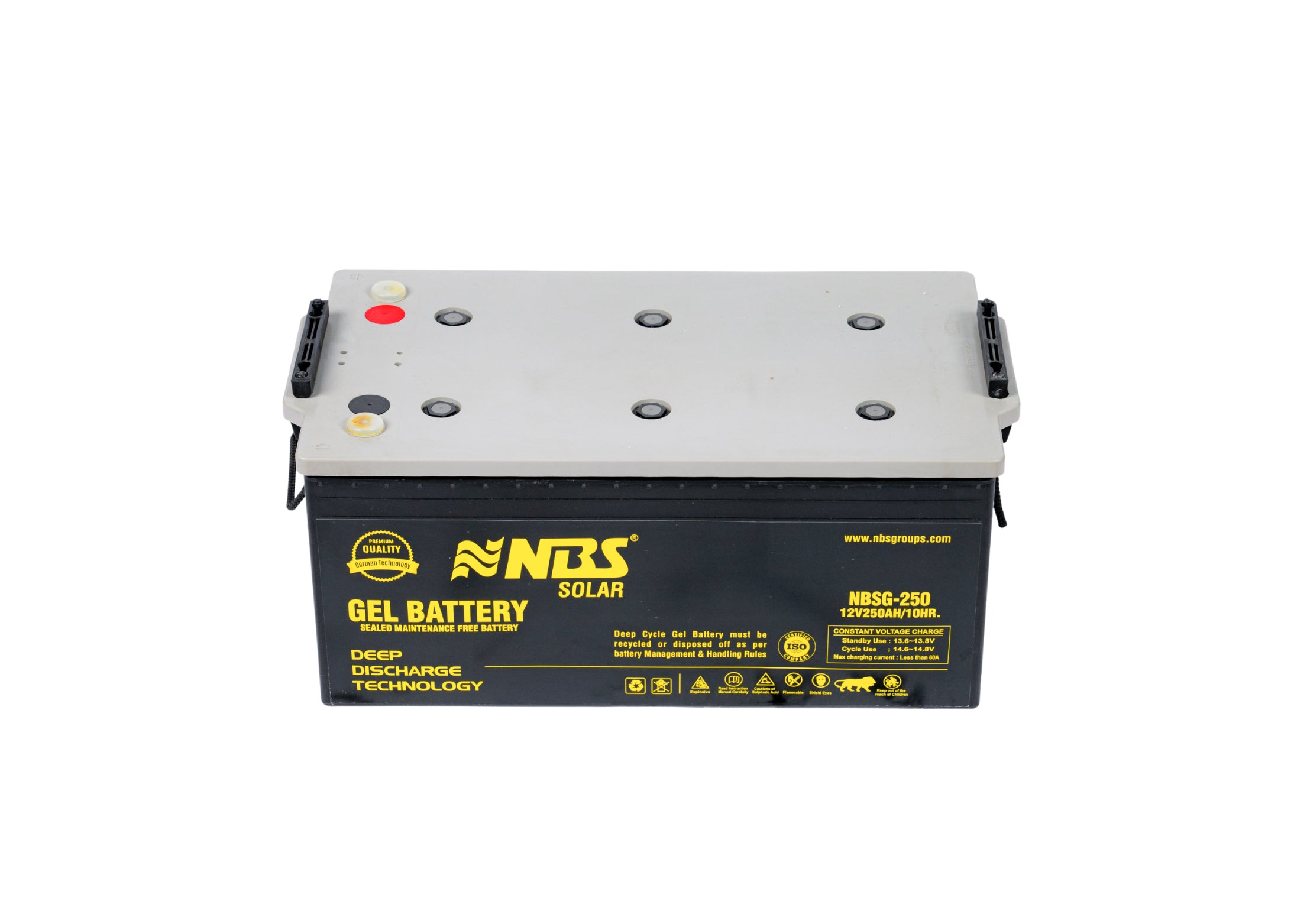 NBS SOLAR DEEP CYCLE GEL BATTERY 250AH/12V