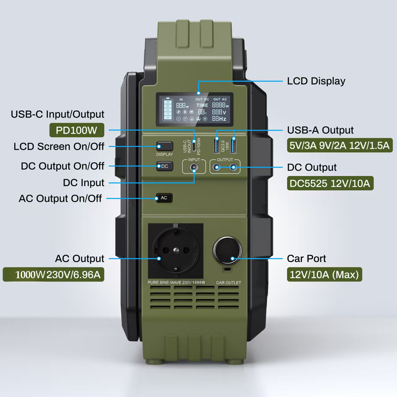 NBS SOLAR DS-S1000 (1000W) POWER STATION