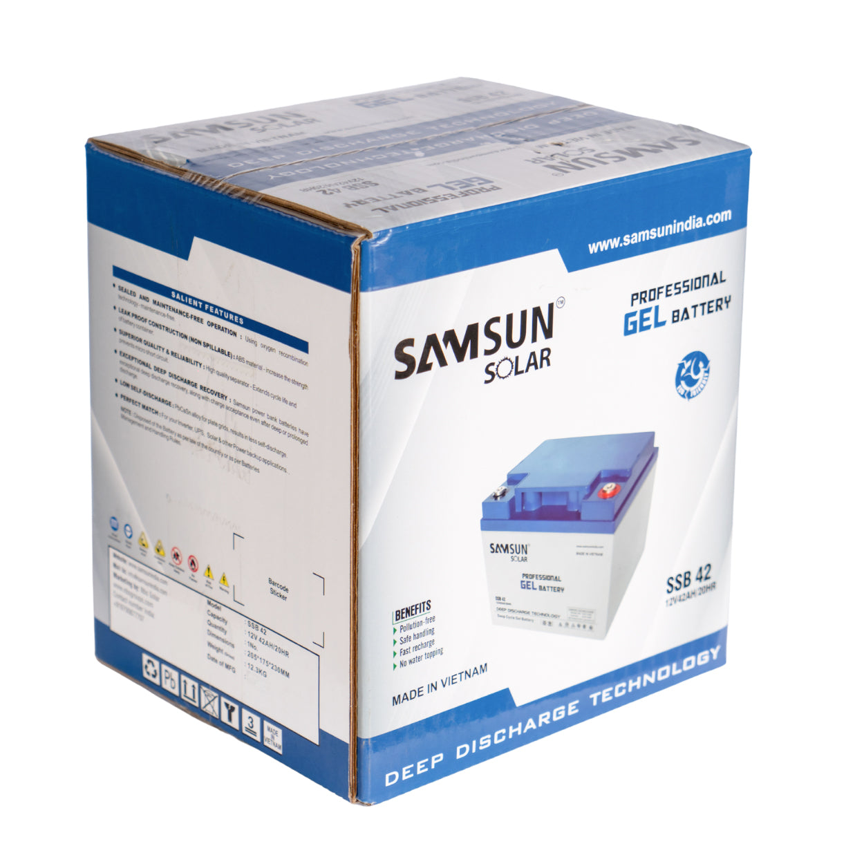 SAMSUN SOLAR GEL BATTERY 42AH/12V