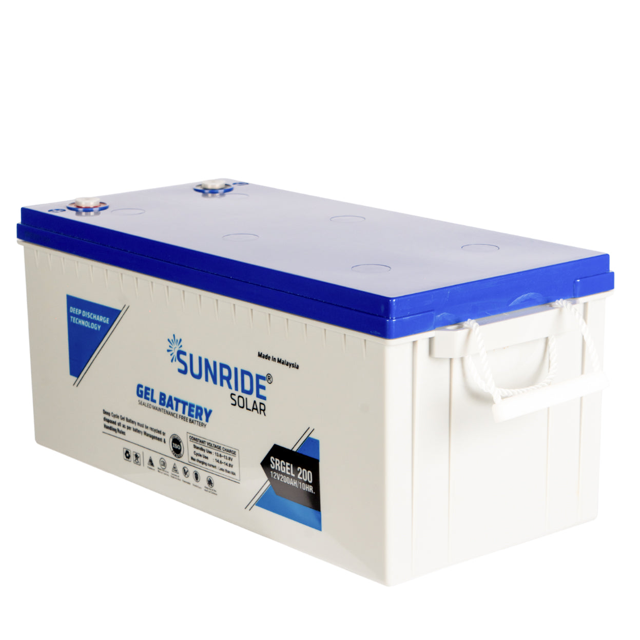 SUNRIDE SOLAR GEL BATTERY 200AH 12V - MALAYSIA