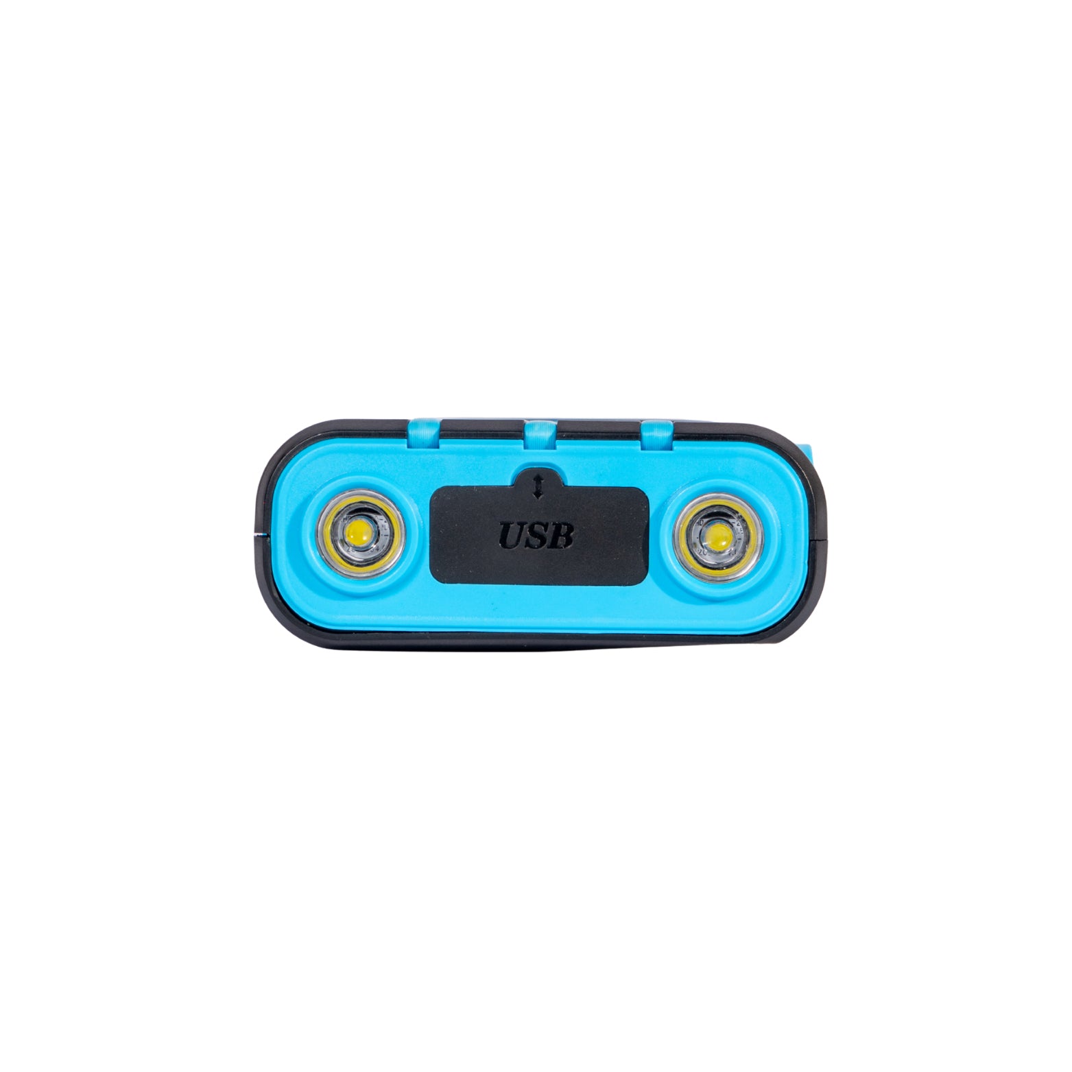 NBS Solar Power Bank with Wireless Charger, Built-in Cable, Hand Crank, Compass, Blue