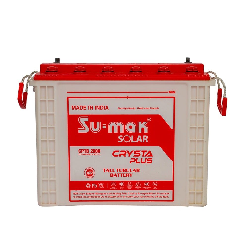 SUMAK TALL TUBULAR BATTERY CRYSTA PLUS 200AH/12V (C10)