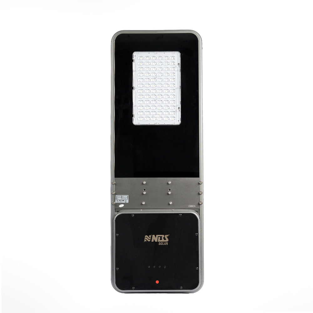 NBS SSL-96 All-in-One Solar LED Street Light – 6000LM, 60W Solar Panel, 190lm/W OSRAM LEDs, 346.32WH Li-ion Battery, IP65 Waterproof