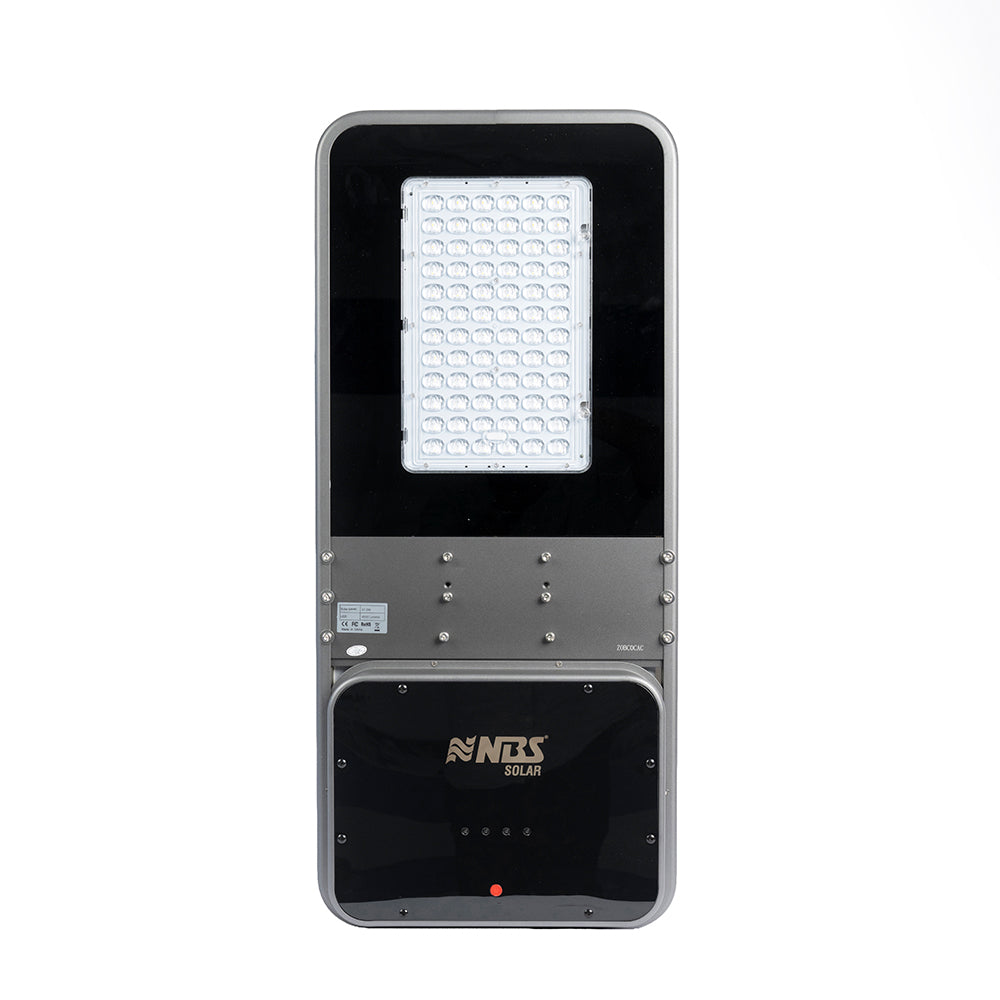 NBS SSL-94 Basalt Series All-in-One Solar LED Street Light – 4,000LM, Monocrystalline Solar Panel, 153.92Wh Li-ion Battery, IP65