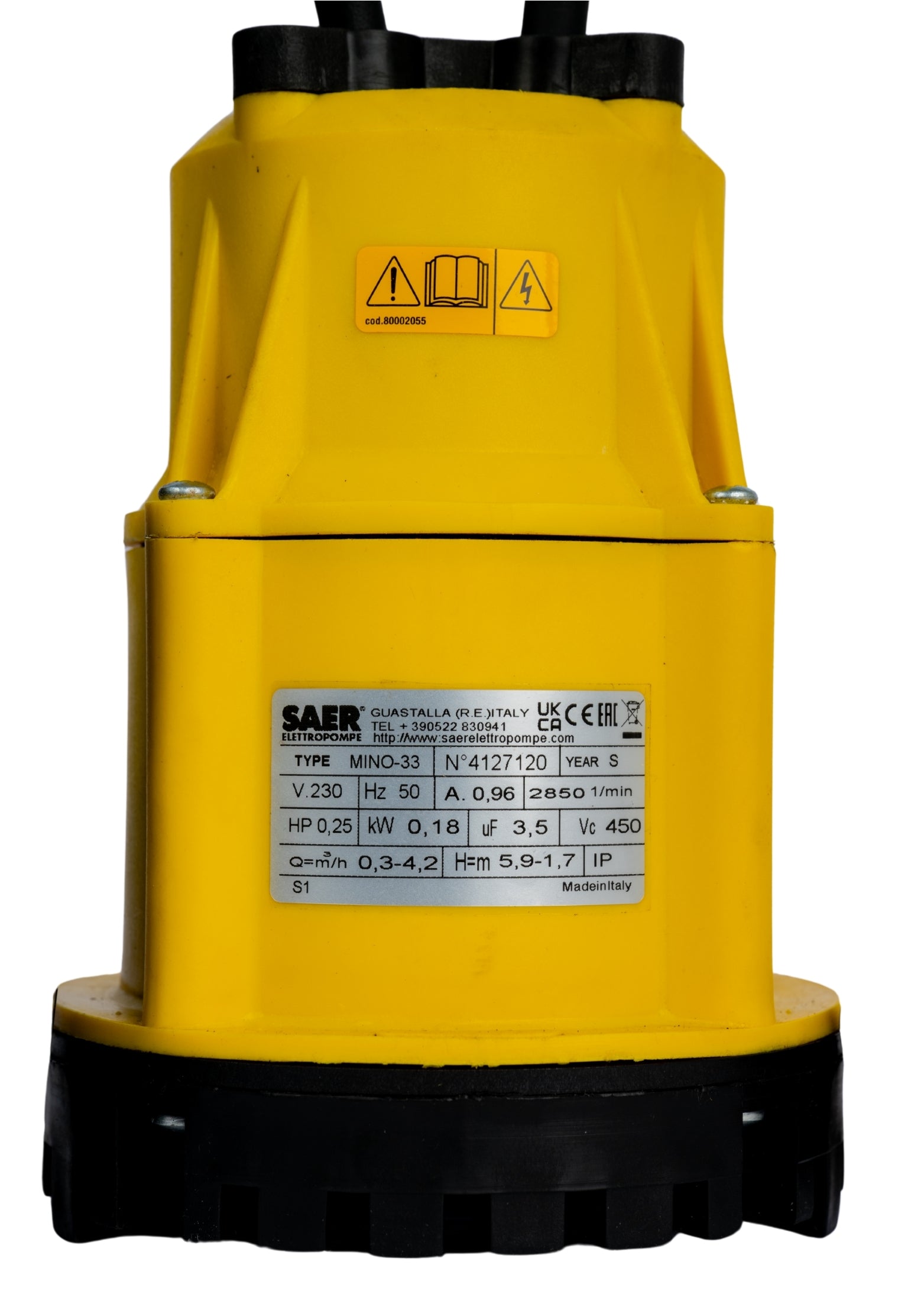 Saer MINO33 V230 0.25HP SPMP