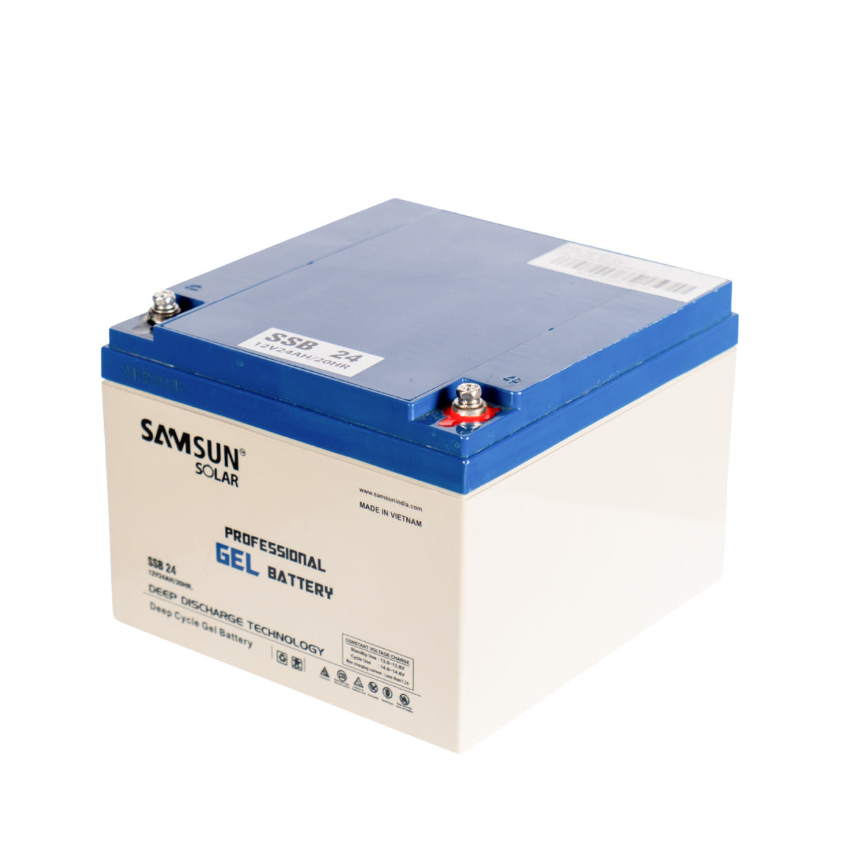 SAMSUN SOLAR GEL BATTERY 24AH/12V