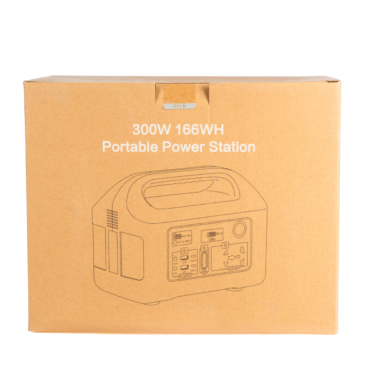SUNRIDE PORTABLE POWER STATION AC300 (166WH, 15AH)