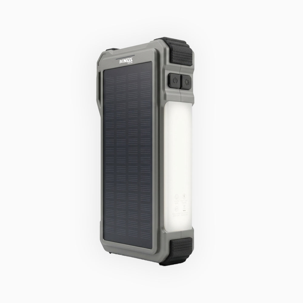 NBS PN-W39S 12V Jump Starter & 12000mAh Solar Power Bank – PD45W, TFT Display, LED Camping Light, and Infrared Laser
