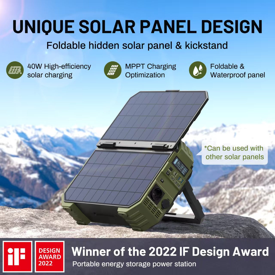 NBS SOLAR PORTABLE SOLAR 1000W POWER STATION 1024Wh LiFePO₄ MMPT PURE