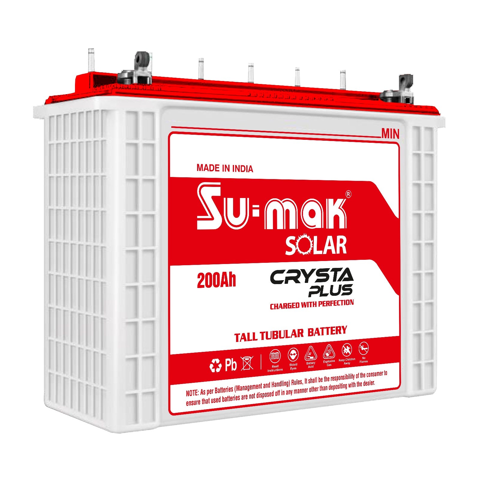 بطارية أنبوبية طويلة سومك كريستا بلس 200 أمبير/12 فولت (C10)